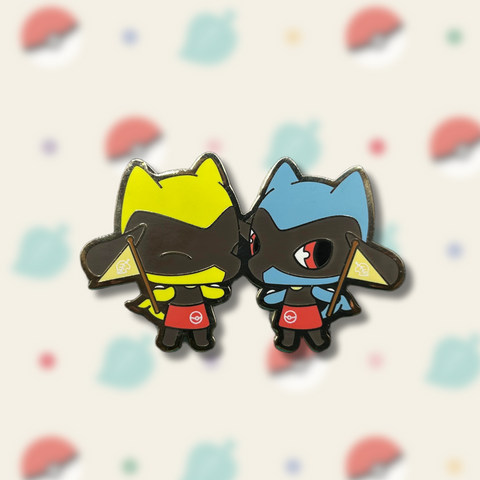 #447 Riolu Twins Enamel Pin