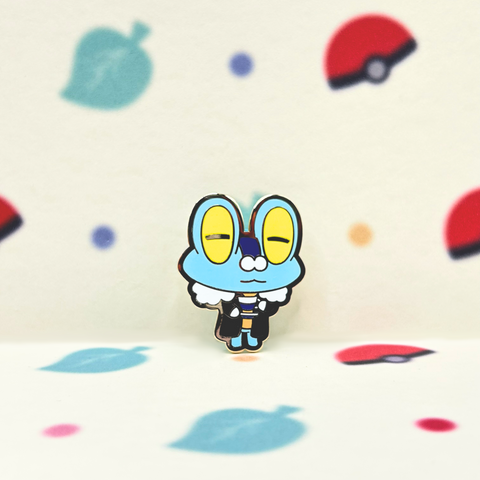 Animal Crossing Froakie Enamel Pin