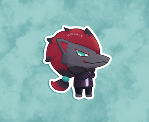 Zoroark Animal Crossing Sticker - Matte, Vinyl