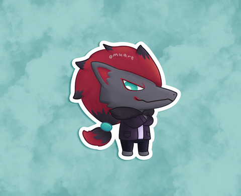 #571 AC Zoroark Sticker - Matte, Vinyl