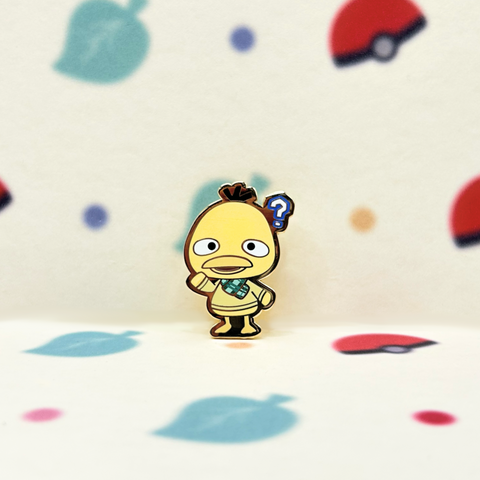 Animal Crossing Psyduck Enamel Pin