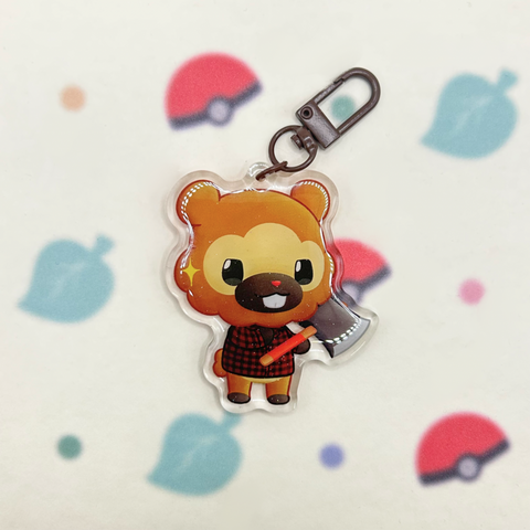 Animal Crossing Bidoof Keychain