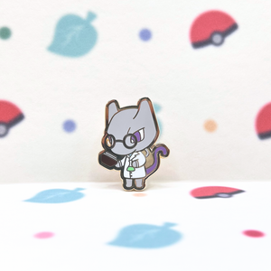 Animal Crossing Mewtwo Enamel Pin