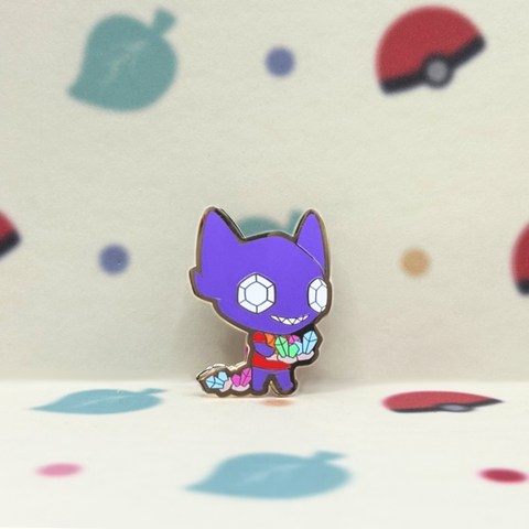 Animal Crossing Sableye Enamel Pin