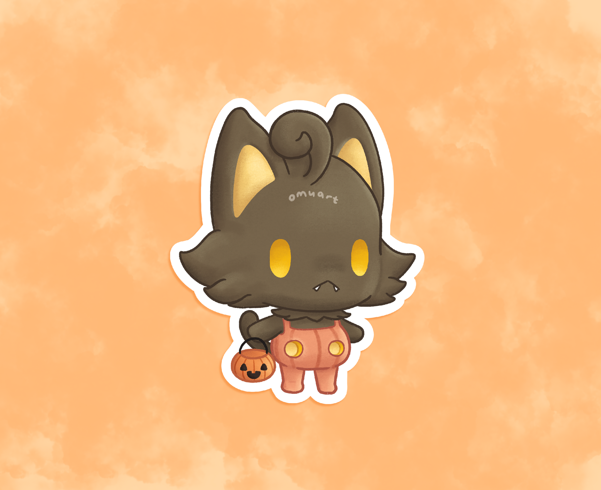 #710 AC Pumpkaboo Sticker - Matte, Vinyl