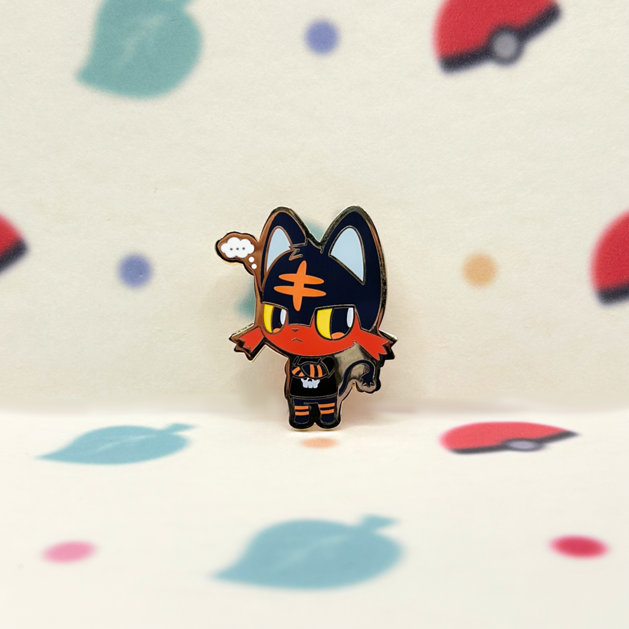 #725 Litten Enamel Pin