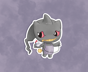 #354 AC Banette Sticker - Matte, Vinyl
