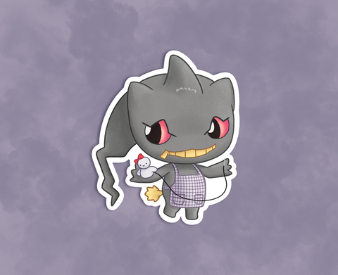 #354 AC Banette Sticker - Matte, Vinyl