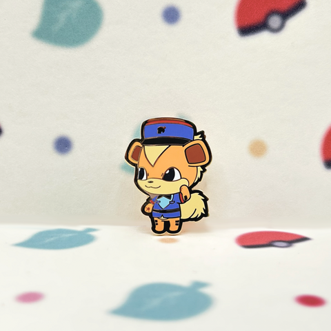 #058 Growlithe Enamel Pin