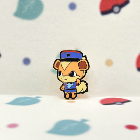 Animal Crossing Growlithe Enamel Pin