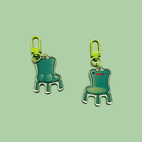 Froggy Chain Butt Keychain
