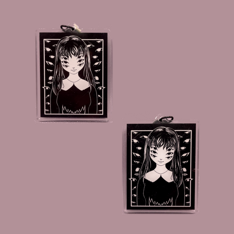 Six-Eyed Girl Keychain - Junji Ito-Inspired