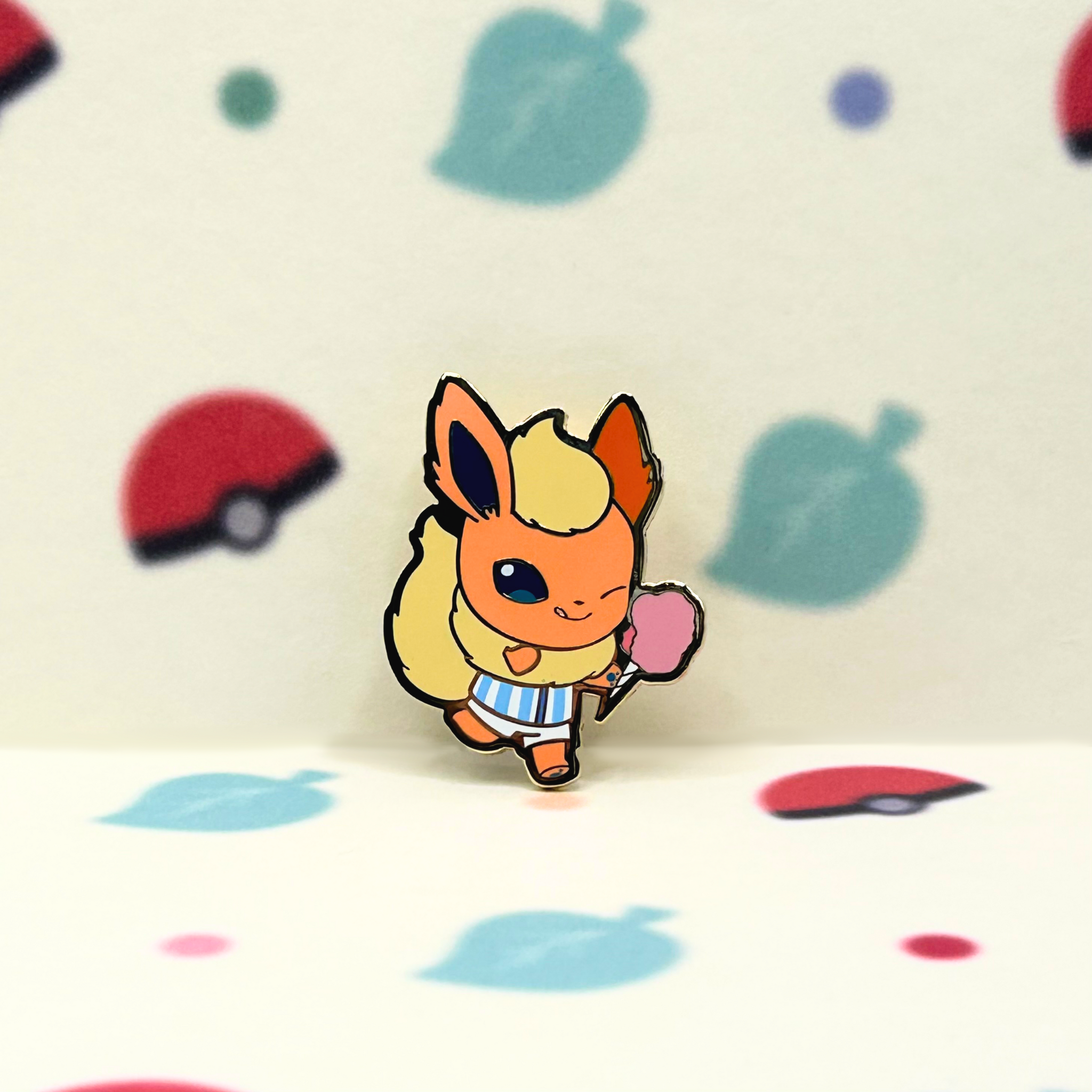 #136 Flareon Enamel Pin