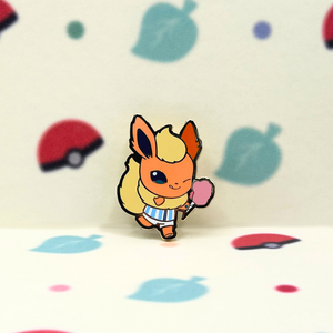#136 Flareon Enamel Pin