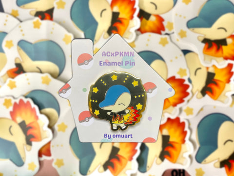 Animal Crossing Cyndaquil Enamel Pin