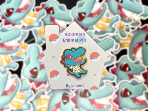 Animal Crossing Totodile Enamel Pin