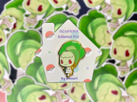 Animal Crossing Chikorita Enamel Pin