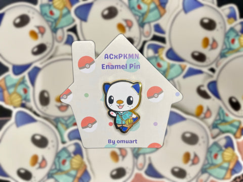 Animal Crossing Oshawott Enamel Pin