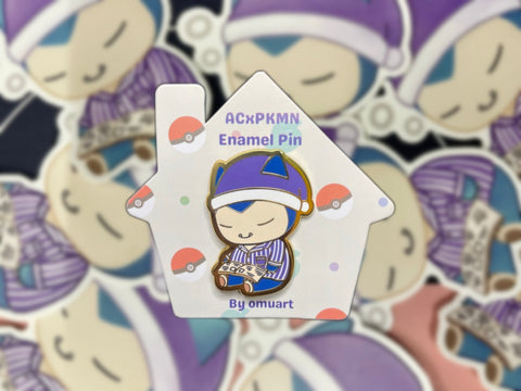 Animal Crossing Snorlax Enamel Pin