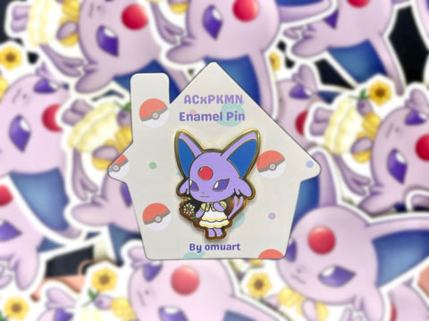 Animal Crossing Espeon Enamel Pin