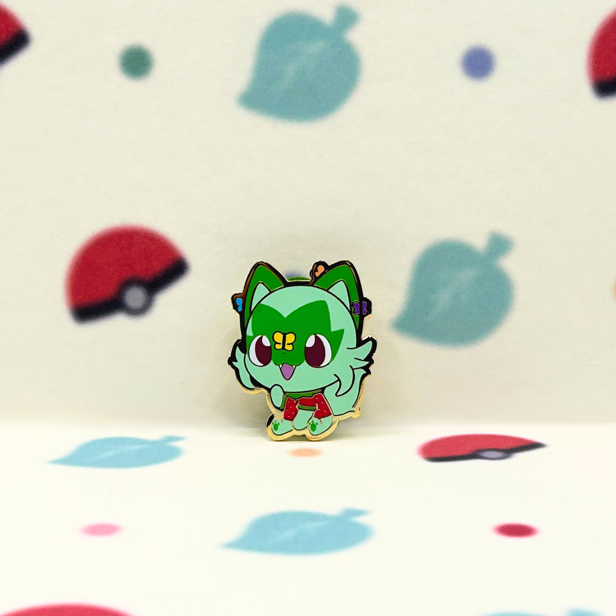 #906 Sprigatito Enamel Pin