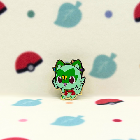 #906 Sprigatito Enamel Pin