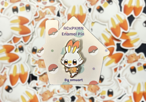 #813 Scorbunny Enamel Pin