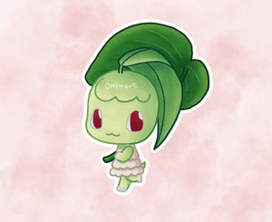 #152 AC Chikorita Sticker - Matte, Vinyl