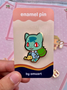 Animal Crossing Bulbasaur Enamel Pin