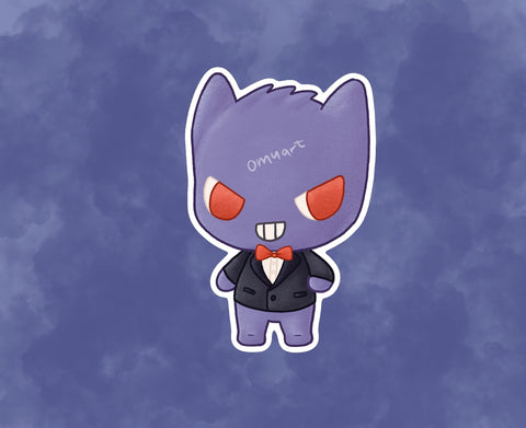 #094 AC Gengar Sticker - Matte, Vinyl