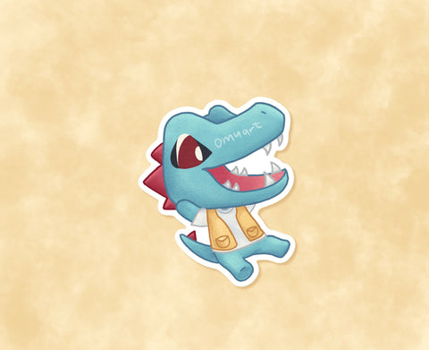 #158 AC Totodile Sticker - Matte, Vinyl