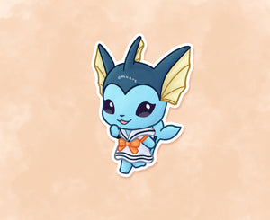 #134 AC Vaporeon Sticker - Matte, Vinyl