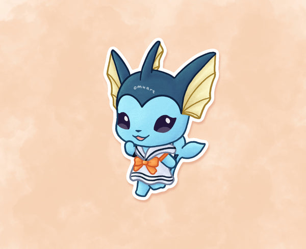 #134 AC Vaporeon Sticker - Matte, Vinyl