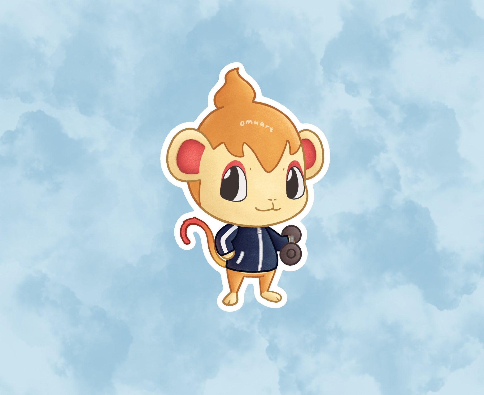 Chimchar Animal Crossing Sticker - Matte, Vinyl