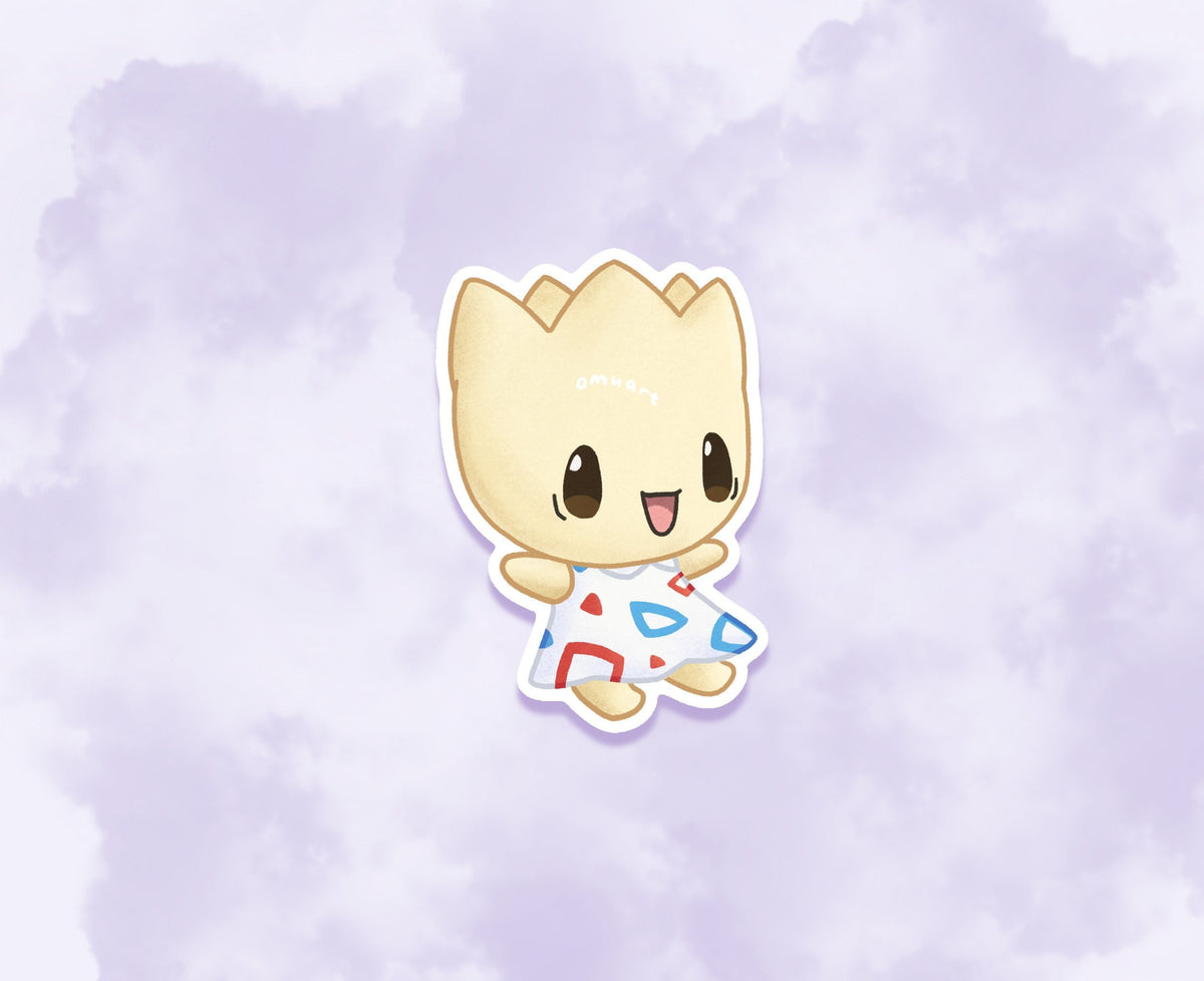 #175 AC Togepi Sticker - Matte, Vinyl – Kyotatsu
