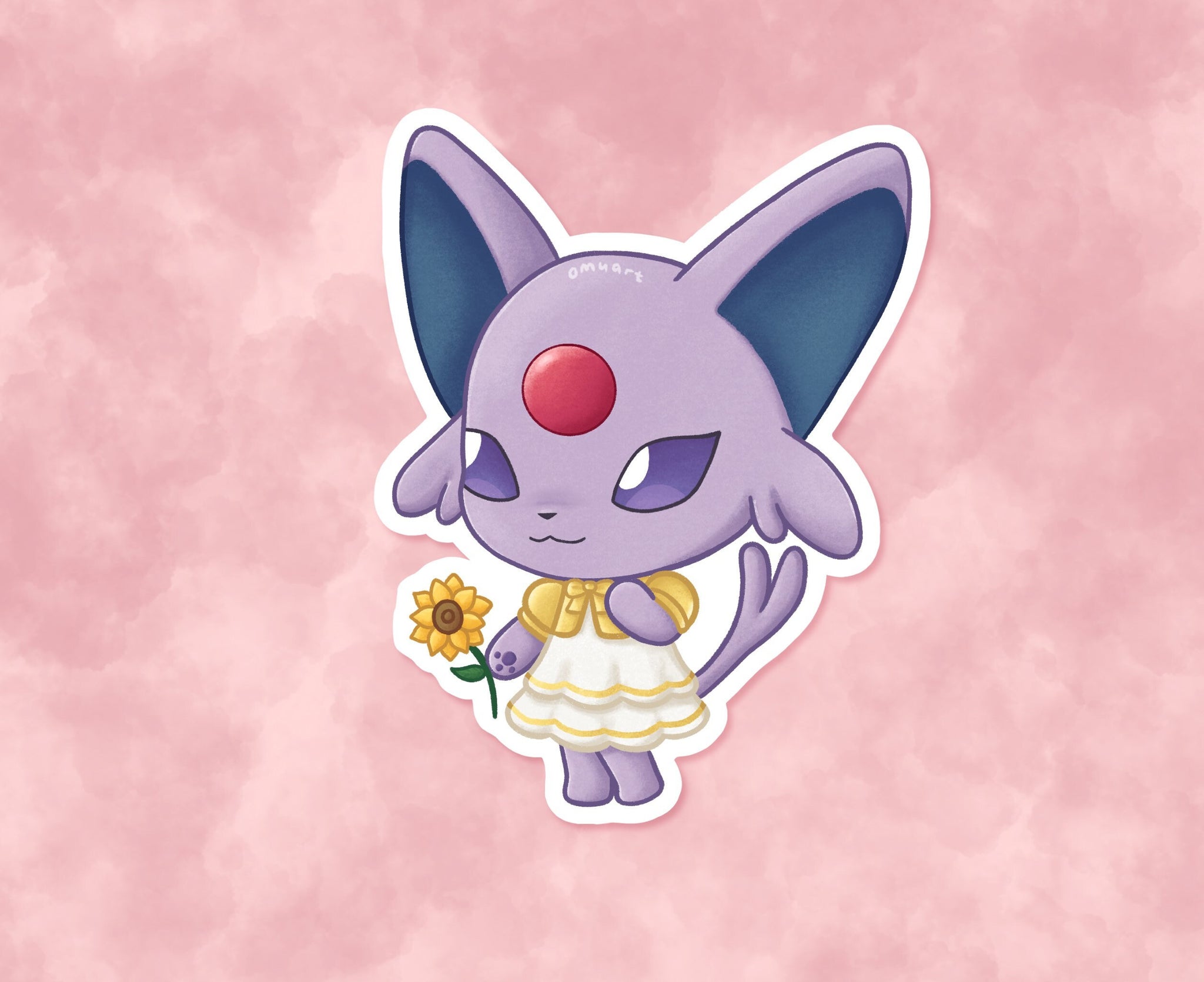 #196 AC Espeon Sticker - Matte, Vinyl