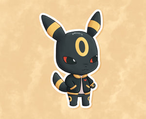 Umbreon Animal Crossing Sticker - Matte, Vinyl