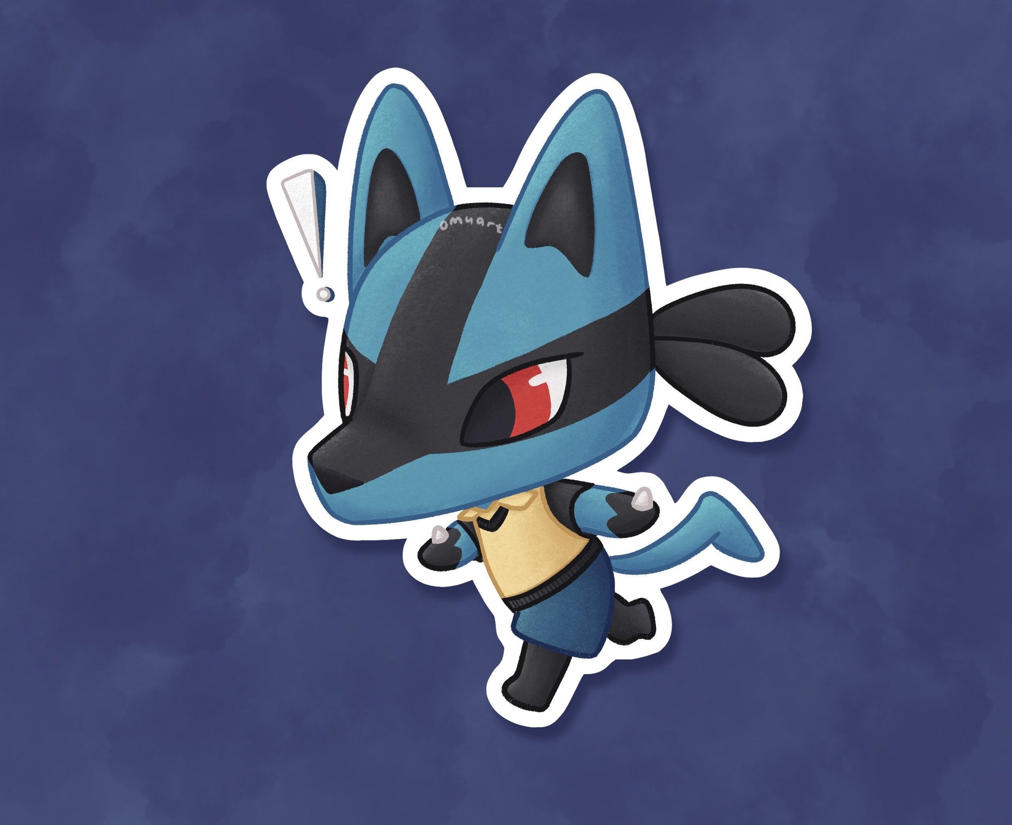 #448 AC Lucario Sticker - Matte, Vinyl