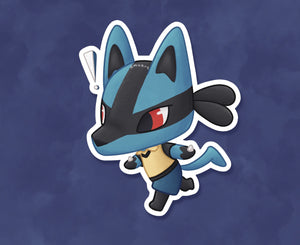 #448 AC Lucario Sticker - Matte, Vinyl
