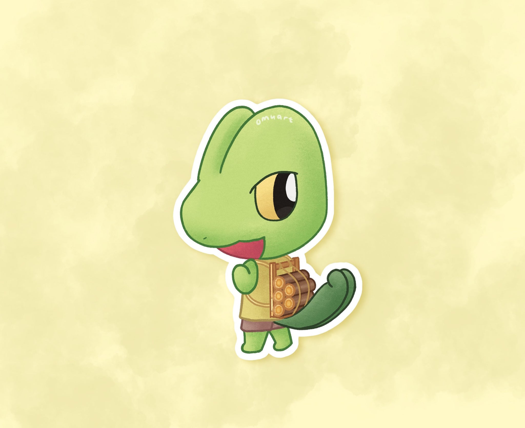 #252 AC Treecko Sticker - Matte, Vinyl