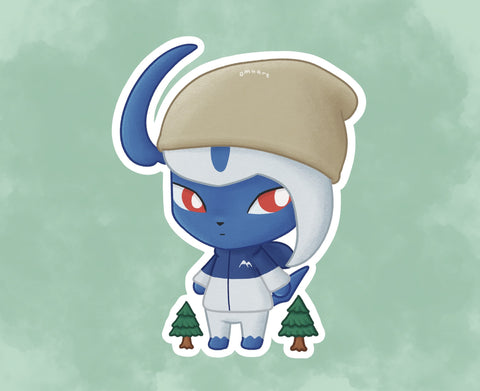 Absol Animal Crossing Sticker - Matte, Vinyl