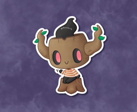 Phantump Animal Crossing Sticker - Matte, Vinyl