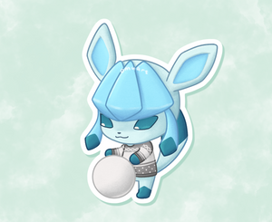 #471 AC Glaceon Sticker - Matte, Vinyl