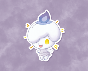 Litwick Animal Crossing Pokemon Sticker - Matte, Vinyl