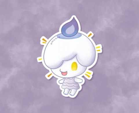 Litwick Animal Crossing Sticker - Matte, Vinyl