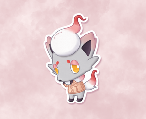 #570 AC Hisuian Zorua Sticker - Matte, Vinyl