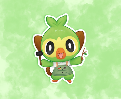 #810 AC Grookey Sticker - Matte, Vinyl