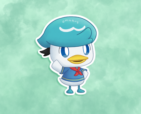 #912 AC Quaxly Sticker - Matte, Vinyl