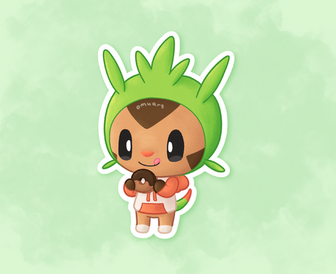 #650 AC Chespin Sticker - Matte, Vinyl