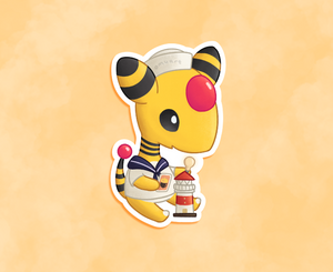 #181 AC Ampharos Sticker - Matte, Vinyl